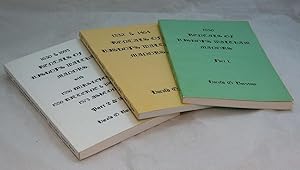 Rental Bishops Waltham manors. Set of 3 Books