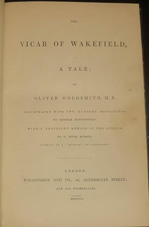 The Vicar of Wakefield, A Tale