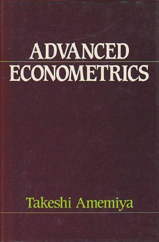 Advanced Econometrics - Amemiya, Takeshi