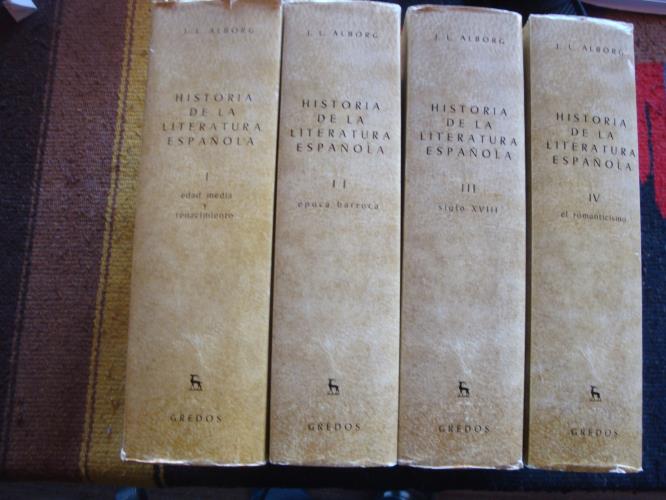 Historia de la literatura española (4 Tomos) - ALBORG, JUAN LUIS