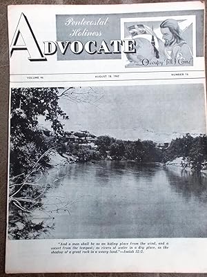 Pentecostal Holiness Advocate - August 18, 1962 (Cover Story - Untitled.)