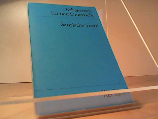 Satirische Texte - Feinäugle, Robert (Hg.)