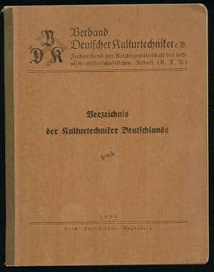 Verzeichnis der Kulturtechniker Deutschlands. 1936