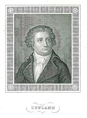 IFFLAND, August Wilhelm (1759 - 1814). Brustbild nach halbrechts des Schauspielers und Theaterdic...