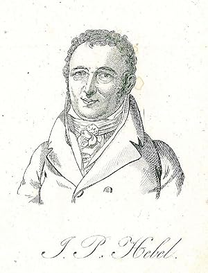 HEBEL, Johann Peter (1760 - 1826). Brustbild nach viertellinks des badischen Dichters.