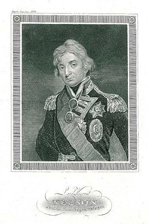 NELSON, Horatio Viscount (1758 - 1805). Brustbild nach halblinks des Siegers von Abukir und Trafa...