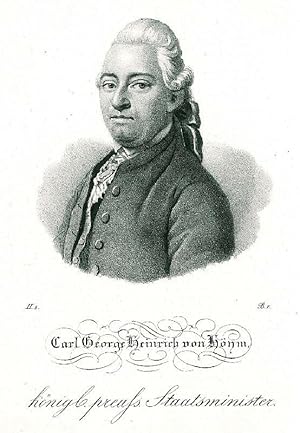 HOYM, Karl Georg Heinrich Graf von (1739 - 1807). "Carl George Heinrich von Höym, königl. preuss....