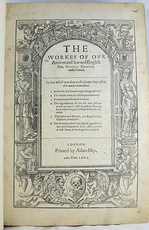 chaucer abebooks the page opening of the works of geoffrey chaucer newly augmented was designed by
