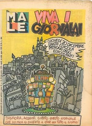 IL MALE, il giornale più dirompente della storia della satira italiana (1978-1981) lotto di 92 gi...