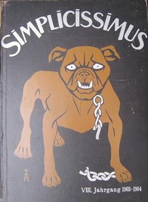 SIMPLICISSIMUS jargang 05 (dal n. 1 di april 1900 al n. 52 mars 1901) Con la legatura originale e...