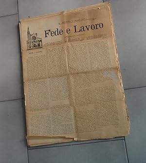 FEDE E LAVORO, supplemento settimanale del DIRITTO CATTOLICO, lotto di 25 giornali, dal numero 1 ...