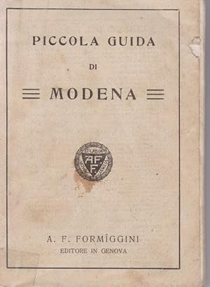 PICCOLA GUIDA DI MODENA, Genova - Mmodena, Formiggini, 1910