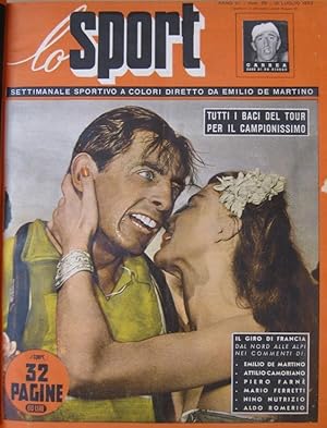 LO SPORT - 1952 - anno secondo - settimanale sportivo a colori diretto da EMILIO DE MARTINO - ann...