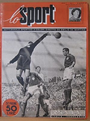 LO SPORT - 1951 - anno primo - settimanale sportivo a colori diretto da EMILIO DE MARTINO - annat...