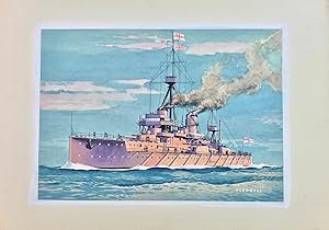 HMS Dreadnought - Original Maritime Themed Artwork by William McDowell