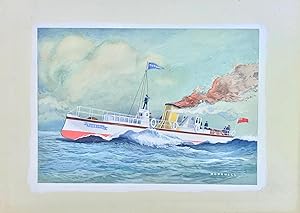 The Turbinia - Original Maritime Themed Artwork by William McDowell