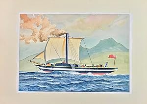 The Comet - Original Maritime Themed Artwork by William McDowell