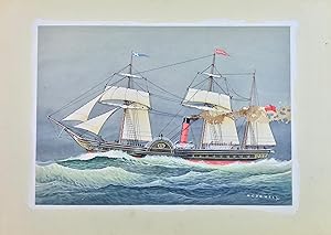 The Brittania - Original Maritime Themed Artwork by William McDowell