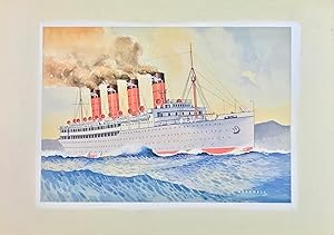 The Mauretania - Original Maritime Themed Artwork by William McDowell