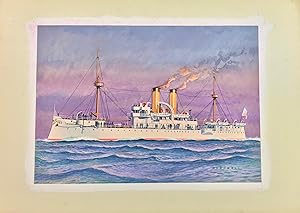 The USS Maine - Original Maritime Themed Artwork by William McDowell