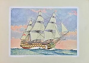 HMS Victory - Original Maritime Themed Artwork by William McDowell