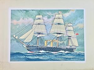 HMS Warrior - Original Maritime Themed Artwork by William McDowell