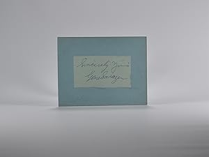 Signed & Inscribed Card.