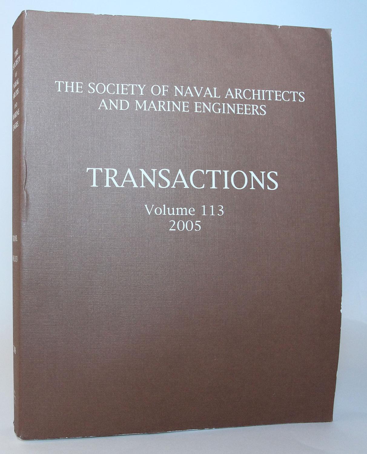 Transactions 2005 (Society of Naval Architects and Marine Engineers (U S)//Transactions)