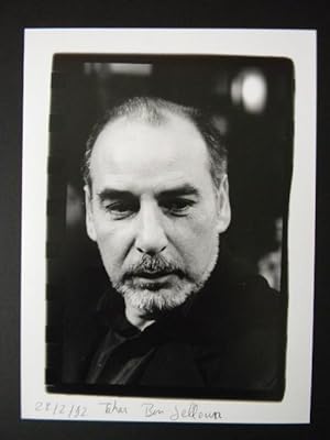 PHOTOGRAPHIE ORIGINALE. Portrait de Tahar Ben Jelloun.