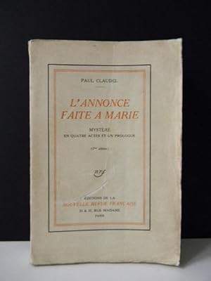 L'ANNONCE FAITE A MARIE. Mystère en quatre actes et un prologue.&#8206;