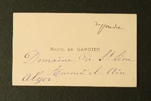 CARTE DE VISITE.