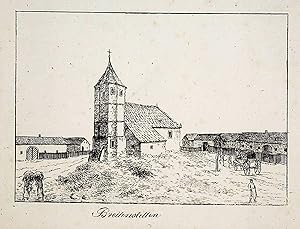 LEOPOLDSDORF IM MARCHFELDE, BREITSTETTEN, Kath. Pfarrkirche hl. Anna Ansicht Titel: Breitenstette...