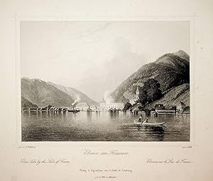 EBENSEE, Oberösterreich, Ansicht, view; Titel: Ebensee am Traunsee. (Aus: Fischbach, Johann: Male...