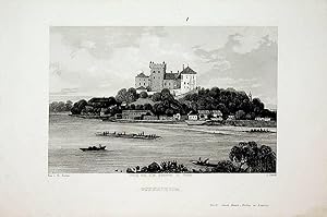 OTTENSHEIM, Schloss Ottensheim Ansicht, view [aus: Weidmann: Panorama der Oersterr. Monarchie]