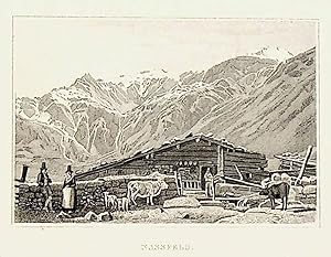 BAD GASTEIN, Sportgastein ca. 1850 Titel Nassfeld [aus: Album vom Salzburger Lande]