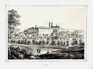 ST. FLORIAN, Stift Sankt Florian ca. 1850 [aus: Ziegler: Vaterländische Bilder-Chronik]