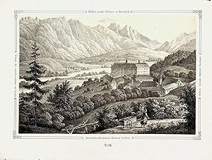 INNSBRUCK, Schloss Ambras Ansicht ca. 1850 [aus: Ziegler: Vaterländische Bilder-Chronik]