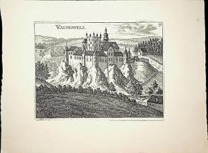 WALDENFELS / SCHLOSS WALDENFELS in Reichenthal bei Freistadt Aus: Vischer, Georg Matthäus:Topogra...