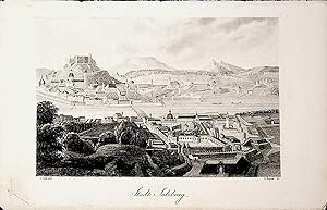 SALZBURG, Gesamtansicht, General view, ca. 1835 Titel: Stadt Salzburg [aus: Schweickhardt v. Sick...