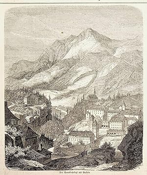 GASTEIN mit dem Gamskarkogel, Salzburg, Ansicht ca. 1850