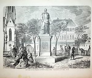 WIEN XIII, Hietzing Am Platz, Kaiser Maximilian von Mexiko -Denkmal ca. 1871