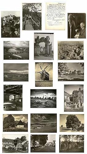 Nowak, Max: Konvolut von 19 Original-Fotografien (ca. 1930 bis 1947), darunter ein grosser Autogr...