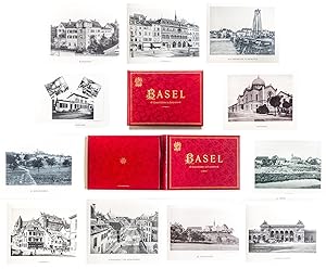 BASEL. 45 Kunstblätter (nach FOTOGRAFIEN) in Lichtdruck (ca. 1895). Format: 20,0 x 28,0 cm quer. ...