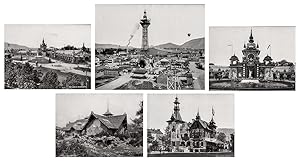 Fünf aufwendig hergestellte Lichtdrucke nach Fotografien (Genf, 1896  ). Bildformate: 16,0 x 21,5...