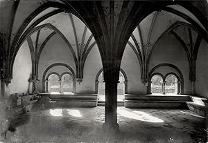 Kloster Eberbach im Rheingau. Original-Fotografie auf Agfa Brovira Fotopapier; Silbergelatine Abz...