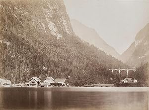 Gosau-Mühle. Original Fotografie; Albumin-Abzug (ca. 1885). Bildformat: 19,3 x 26,4 cm. Auf Karto...