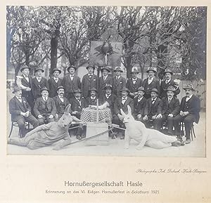 HORNUSSERGESELLSCHAFT HASLE. Erinnerung an das VI. Eidgenössische Hornusserfest in Solothurn 1921...