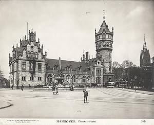 Hannover. Flusswasserkunst. Original-Fotografie (1906). Bildformat: 18,0 x 24,2 cm. Im unteren we...