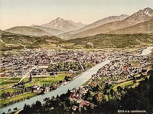 Innsbruck. Photochrom Tafel (um 1900). Format: 16,7 x 22,2 cm. Im Bild bezeichnet mit der Reg.-No...