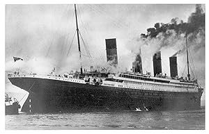 Die "TITANIC" in voller Fahrt. Original Fotografie (1912; Abzug aus den 1970er Jahren). Bildgröss...